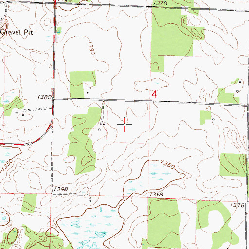 Topographic Map of Saint Lawrence Post Office (historical), MN
