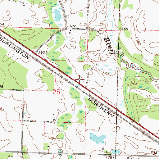 Topographic Map of Topelius (historical), MN