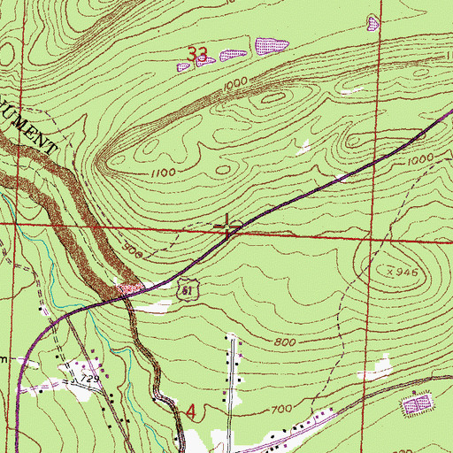 Topographic Map of Grand Portage Travel Information Center, MN