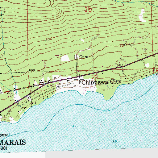 Topographic Map of Saint Francis Xavier Church Historical Marker, MN