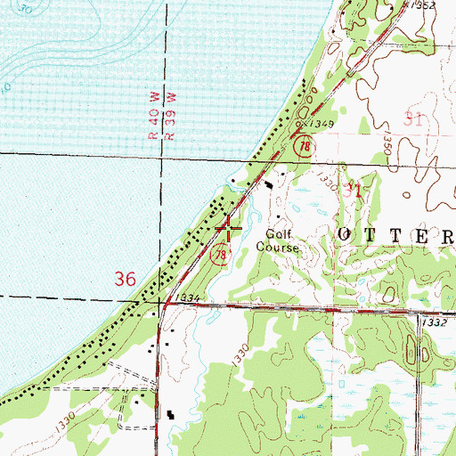 Topographic Map of Balmoral Post Office (historical), MN