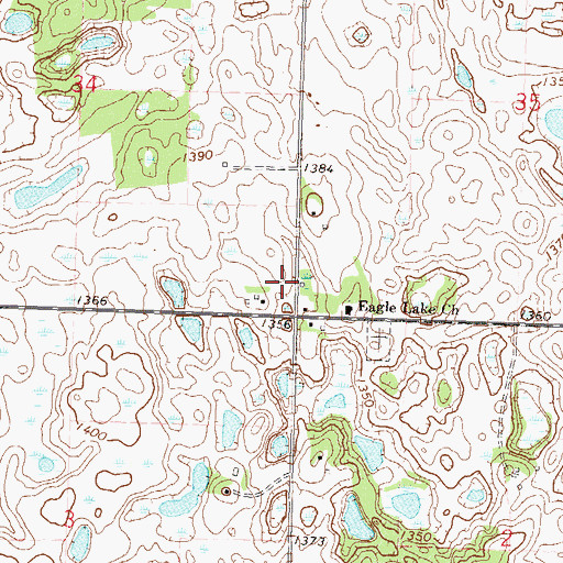 Topographic Map of Axel Post Office (historical), MN