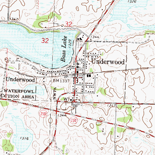 Topographic Map of Messiah Lutheran Church, MN