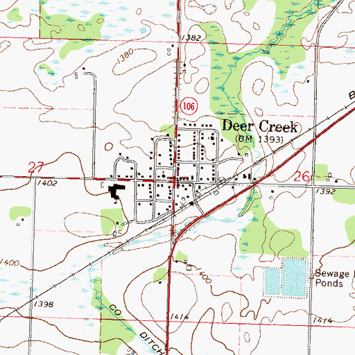 Topographic Map of Trinity Lutheran Church, MN