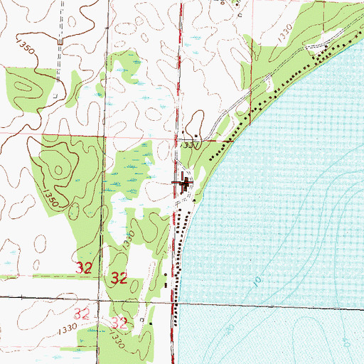 Topographic Map of Otter Tail Nursing Home, MN