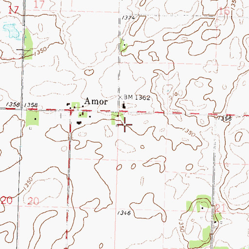 Topographic Map of Zion Lutheran Church, MN