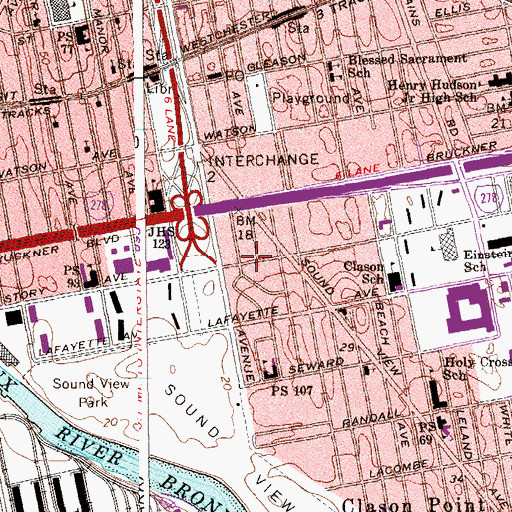 Topographic Map of New York Foam Company 82, NY