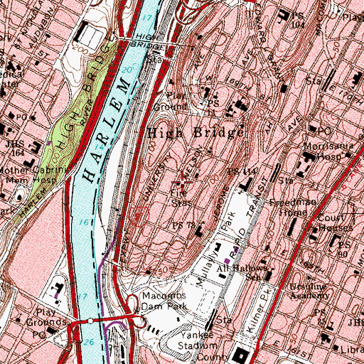 Topographic Map of New York Ladder Company 49, NY