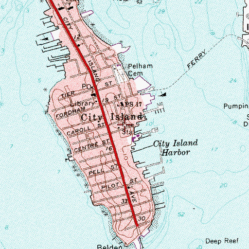 Topographic Map of Fire Department New York Engine 70 Ladder 53, NY