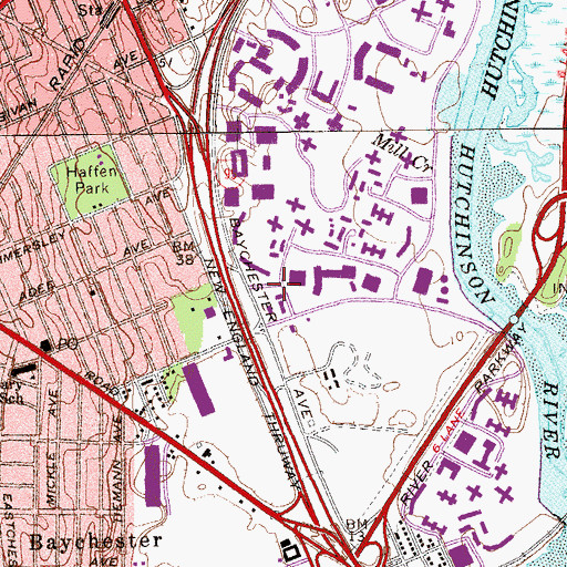 Topographic Map of New York Ladder Company 61, NY