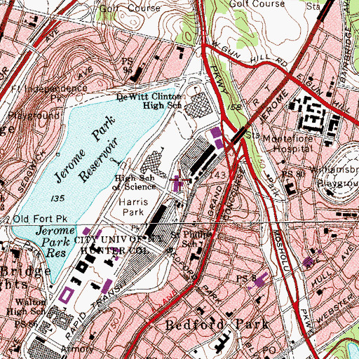 Topographic Map of Scott Tower, NY