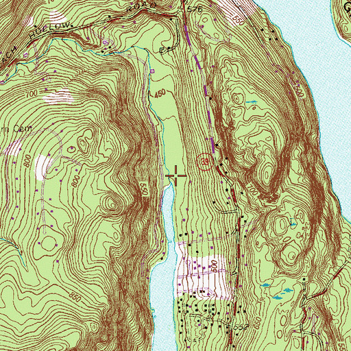 Topographic Map of Glen Brook, CT