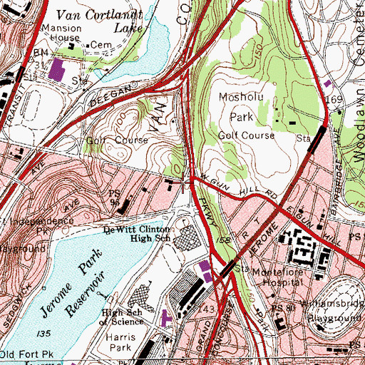 Topographic Map of Saint Patrick's Convent, NY