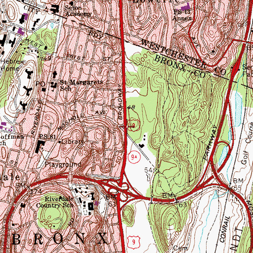 Topographic Map of Sheridan Triangle, NY