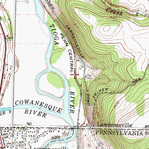 Topographic Map of Seelye Cemetery, NY