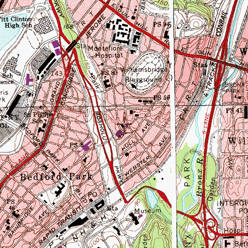 Topographic Map of Episcopal Church of the Holy Nativity, NY