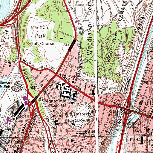 Topographic Map of Saint Ann's Convent, NY