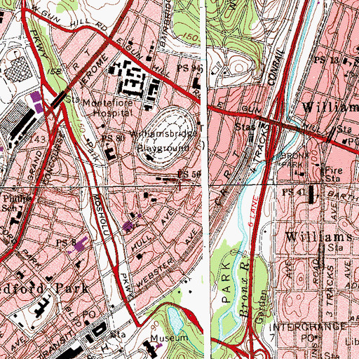 Topographic Map of Saint Brendan's Roman Catholic Church, NY