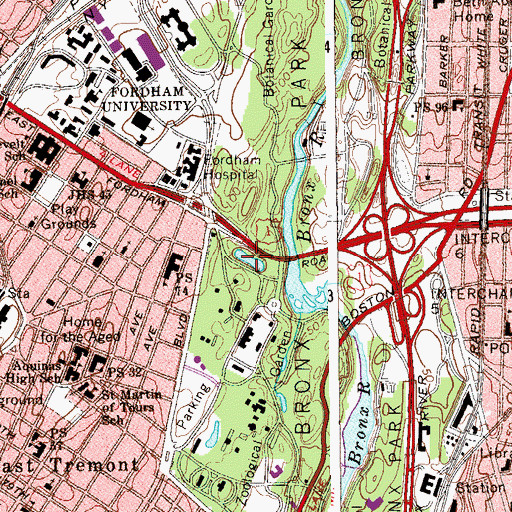 Topographic Map of Cope Lake, NY