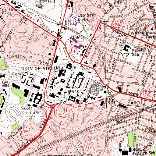 Topographic Map of Pavillion IV, VA