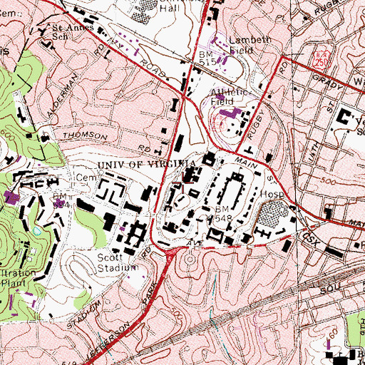 Topographic Map of Peters Portal, VA