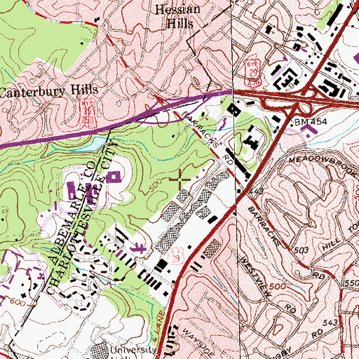 Topographic Map of The Park, VA
