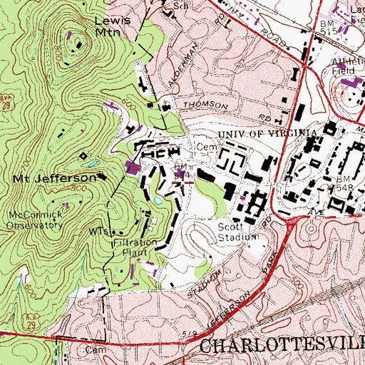 Topographic Map of Tree House Snack Bar, VA