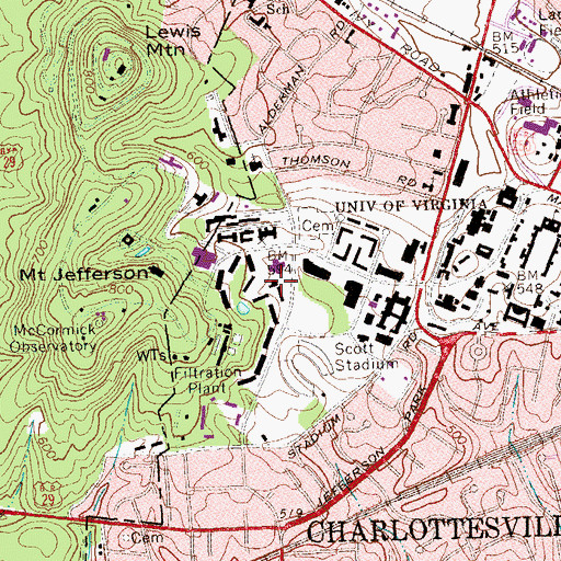 Topographic Map of Tree House Snack Bar, VA