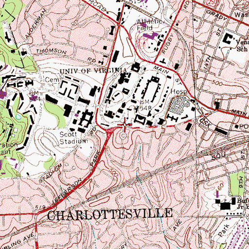 Topographic Map of W E B Dubois Tutorial Center, VA