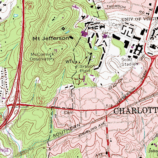 Topographic Map of Whyburn House, VA