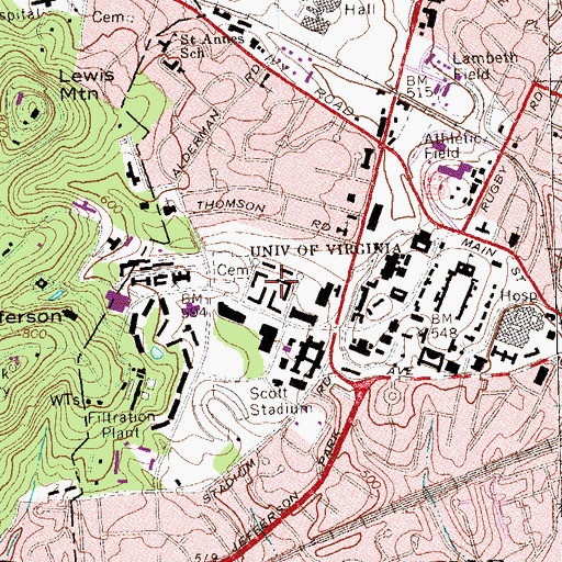 Topographic Map of McCormick Road Residence Area, VA