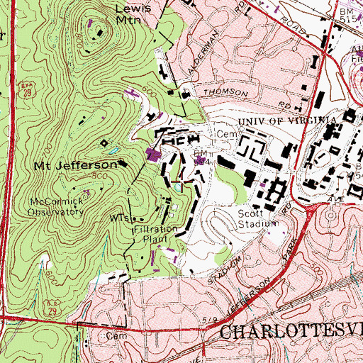Topographic Map of Cauthen House, VA