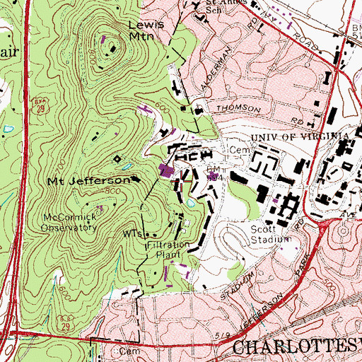 Topographic Map of Dobie House, VA