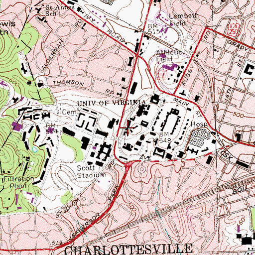 Topographic Map of Gildersleeve Portal, VA