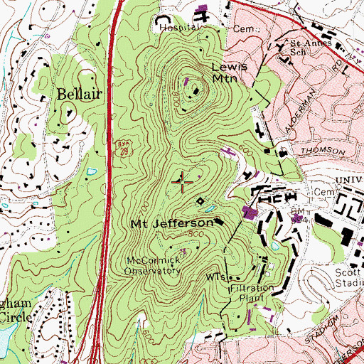 Topographic Map of Aerospace Research Laboratory, VA