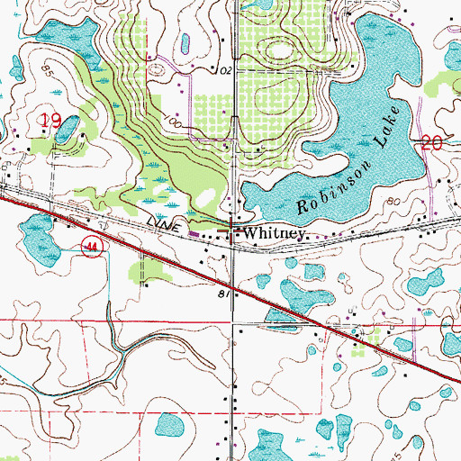 Topographic Map of Faith Outreach Central Word Church, FL