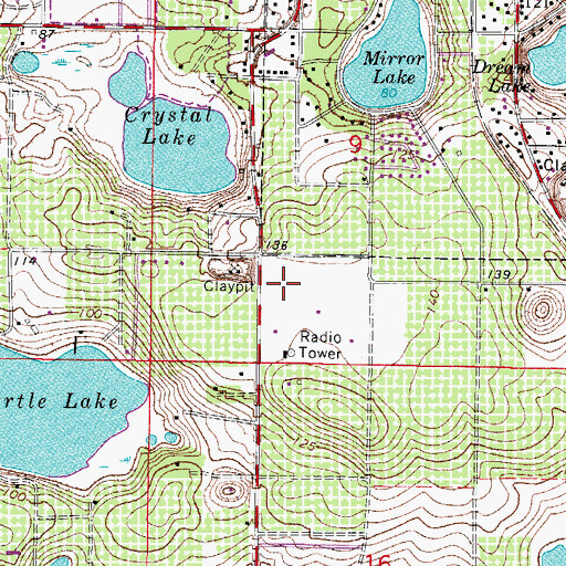 Topographic Map of Covenant Life Church of God, FL