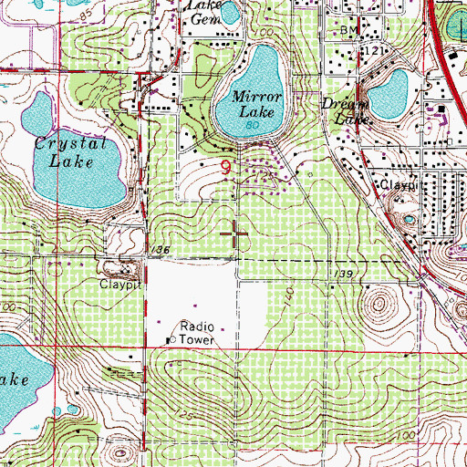 Topographic Map of Kingdom Hall of Jehovah's Witnesses, FL