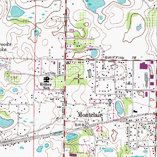 Topographic Map of Faith Memorial Church of God, FL