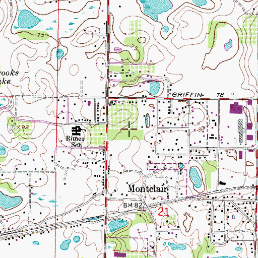 Topographic Map of Faith Memorial Church of God, FL