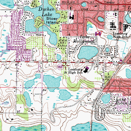 Topographic Map of The Father's Home Christian Center, FL