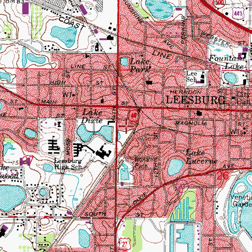 Topographic Map of Christian Alliance Missionary Church, FL