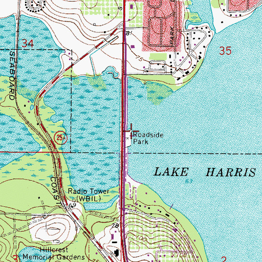 Topographic Map of Singletary Park, FL