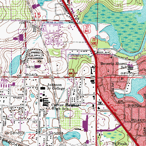 Topographic Map of Macedonia Church of the Living God, FL