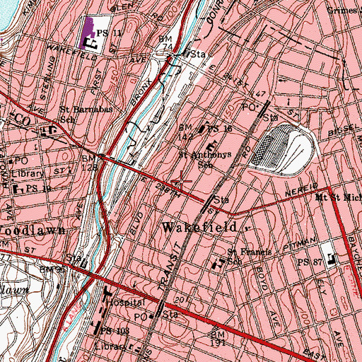 Topographic Map of Church of the Good Shepherd, NY