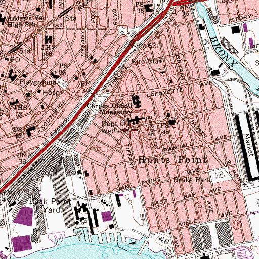 Topographic Map of Corporal Walter J Fufidio Square, NY