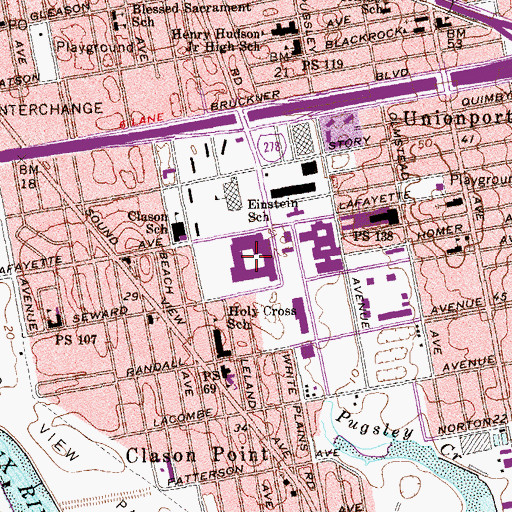 Topographic Map of Stevenson Commons, NY