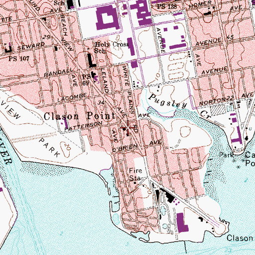Topographic Map of Saint Andrews Protestant Episcopal Church, NY