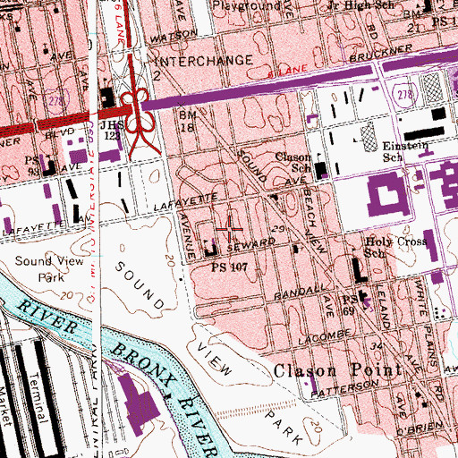 Topographic Map of Sack Wern Houses, NY