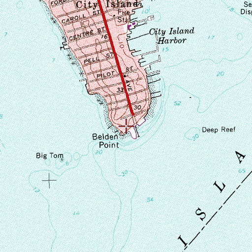 Topographic Map of Morris Yacht and Beach Club, NY